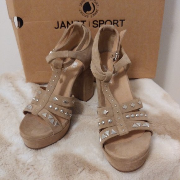 Janet Sport Platform Sandal Size 37 IOB - Picture 4 of 9